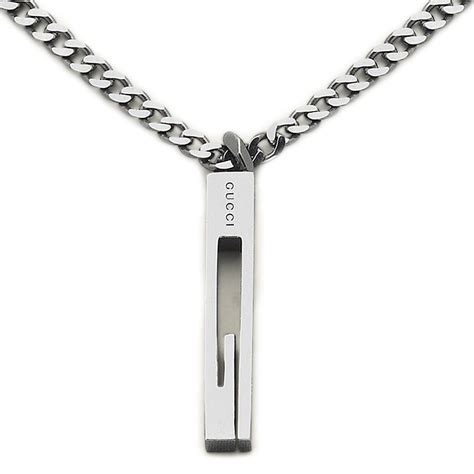 gucci rectangle necklace|authentic gucci necklace.